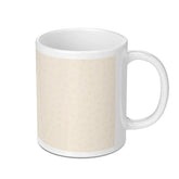Hearts Pattern on Beige Background Mug product